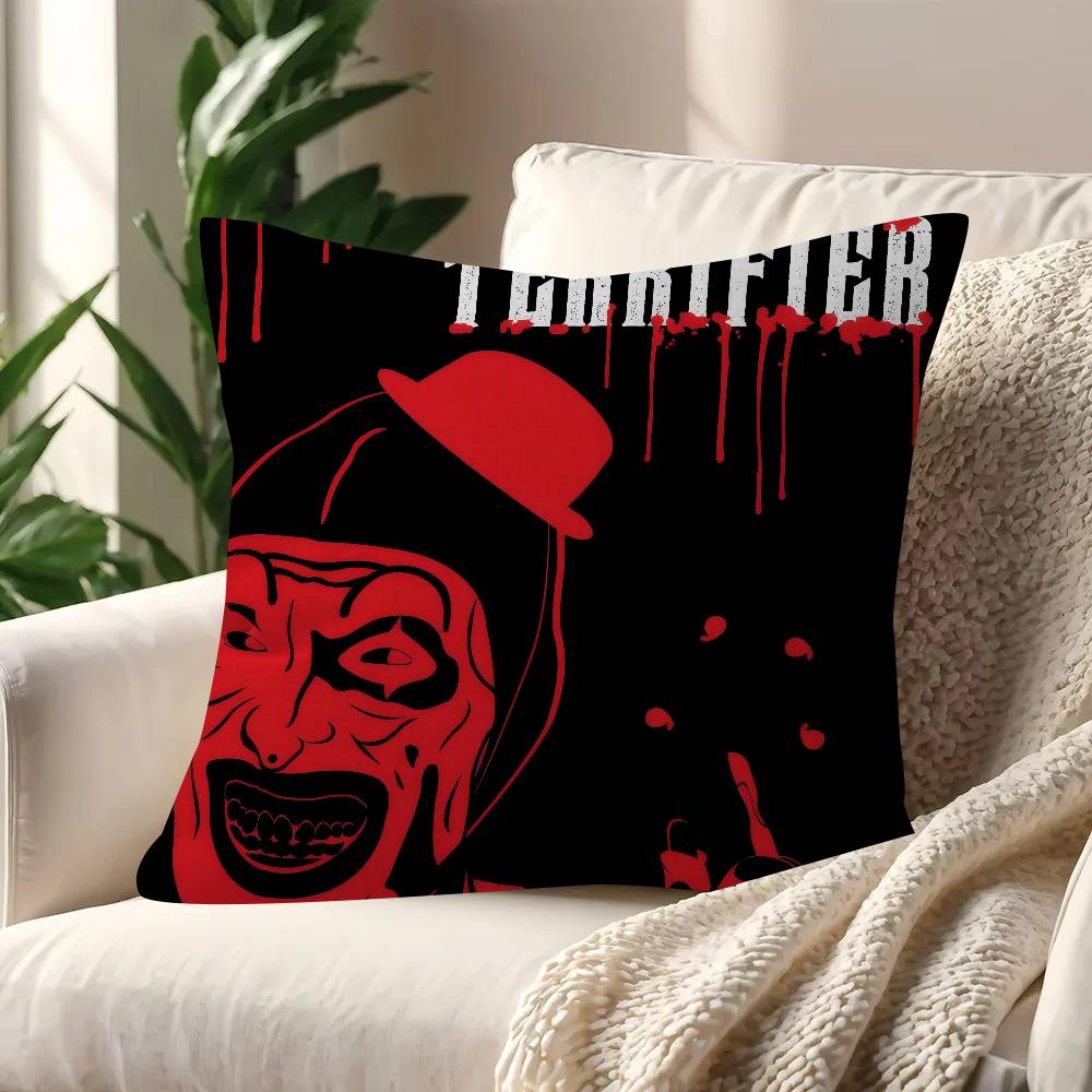 Movie T-Terrifiers 2 Anime Maple Design Cushion Cover Happy Autumn Harvest Decor Holiday Decorati Pillow Cover