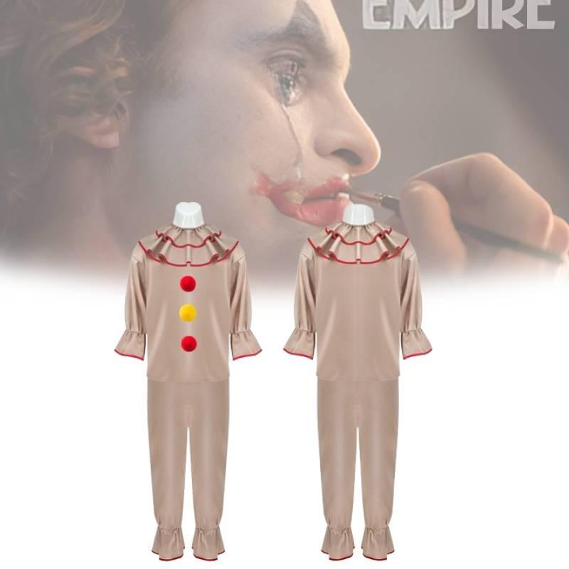 Twisted Clown Cosplay Costume For American Horror Story In Stylish Brown Fabric