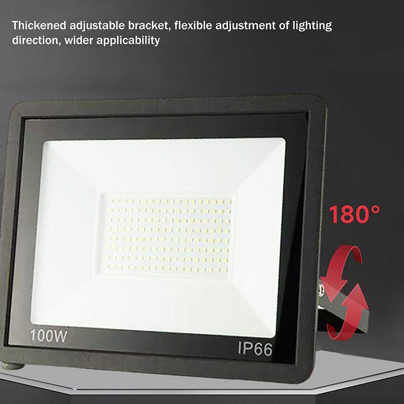 Outdoor Ip66 Waterproof Path Light Spotlight Led Floodlight Ac220V 30W 50W 100W Outdoor Garden Street Gate Porch Courtyard Lamp