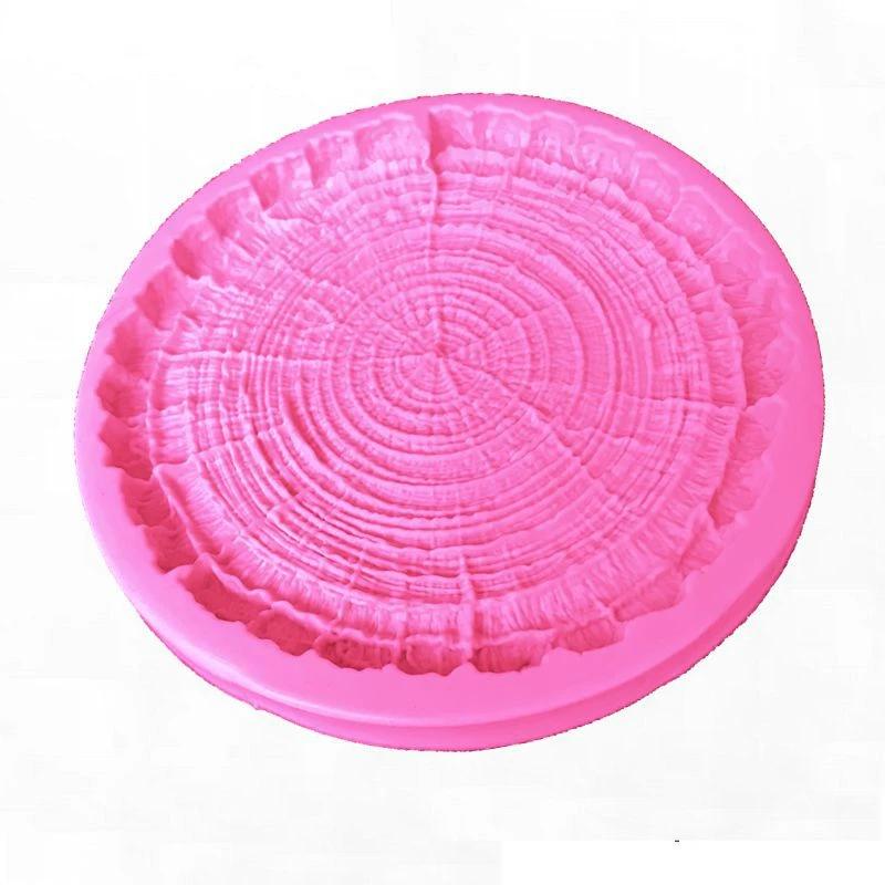 

Кольца в виде дерева, силиконовая форма, кухонный инструмент для выпечки из смолы, DIY формы для выпечки тортов, помадки, шоколадный десерт, кружевные украшения, принадлежности розовый