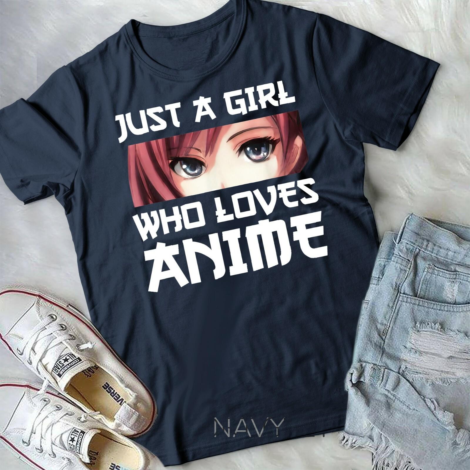 Just A Girl Who Loves Anime Unisex Youth T-shirt S