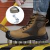 Genuine Leather Safety Boot for Engineers Men Work Boots Steel Toe Shoes Puncture-Proof Security Indestructible Shoes Quality