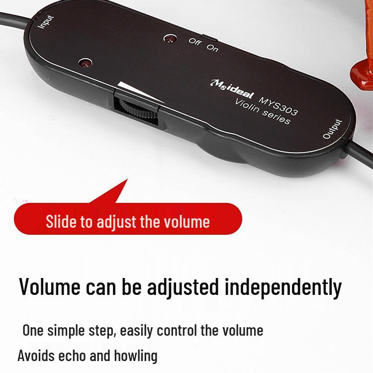 Wonderful Violin & Cello Clip-On Pickup Microphone and Amplifier for Stage Performance