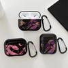 Case For Airpods Pro3 1 3 Pro 4 2 Pro2 Earphone Cases Cover Plum Blossom Pink Snake