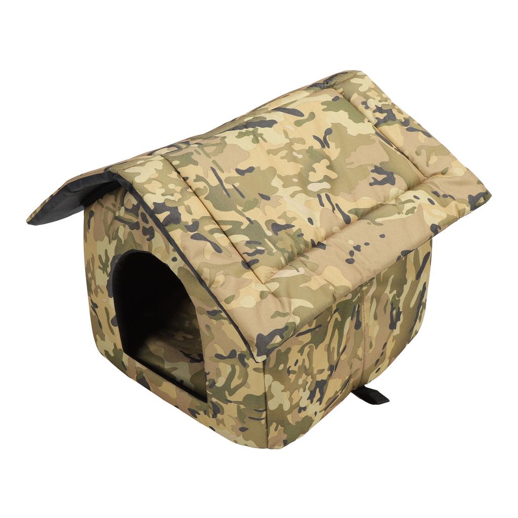 Outdoor Cat House Removable Warm Keeping Waterproof Feral Cat Dog Shelter House for Indoor Garage