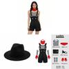 Vintage Cosplay Costume Includes Top Pants And Accessories For Stage Shows