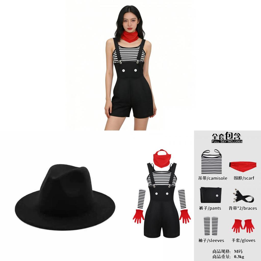 Vintage Cosplay Costume Includes Top Pants And Accessories For Stage Shows