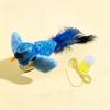 Sounding Catnip Cat Teaser Toy Self-hilarity Wall Hanging Birds Cat Toy Indoor Interactive Birds Toy for Cat Chasing Teasing Toy