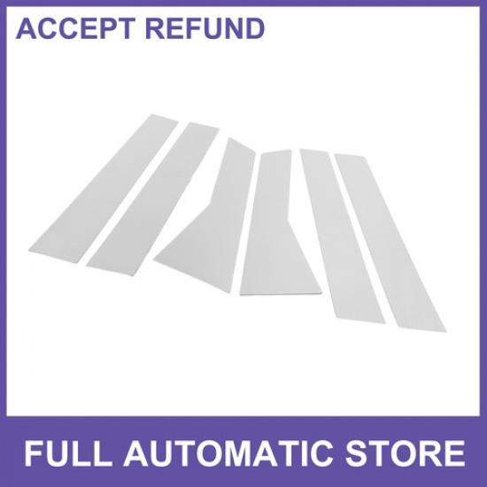 Door Pillar Window Trim SIX  for Honda CRV 12-16 Plastic Silver Tone