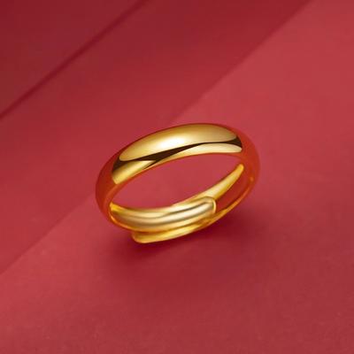 Ancient Heritage Plain Ring, Smooth Ring for Women, Adjustable Opening, Same Ring for Men and Women