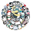 50 Waterproof Penguin Graffiti Stickers for DIY Skateboards, Phone Cases, and Suitcases
