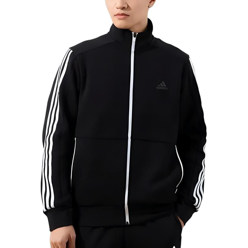 adidas Jackets Men's Black Stand Collar Moderate Other GF3972
