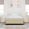 Box Spring Bed Gray Green 160 x 200 cm Cord Fabric