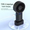 Portable Rechargeable Handheld USB Mini Fan with Solar Support for Outdoor Use