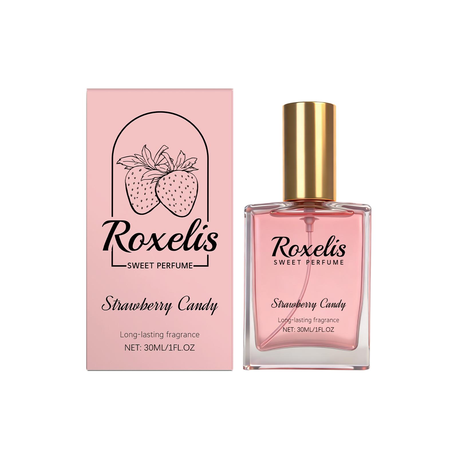 Roxelis Strawberry Sugar Sweet Fragrance - Natural Fruit Fragrance, Fresh and Sweet, Girlish Scent, Suitable for Daily Dates