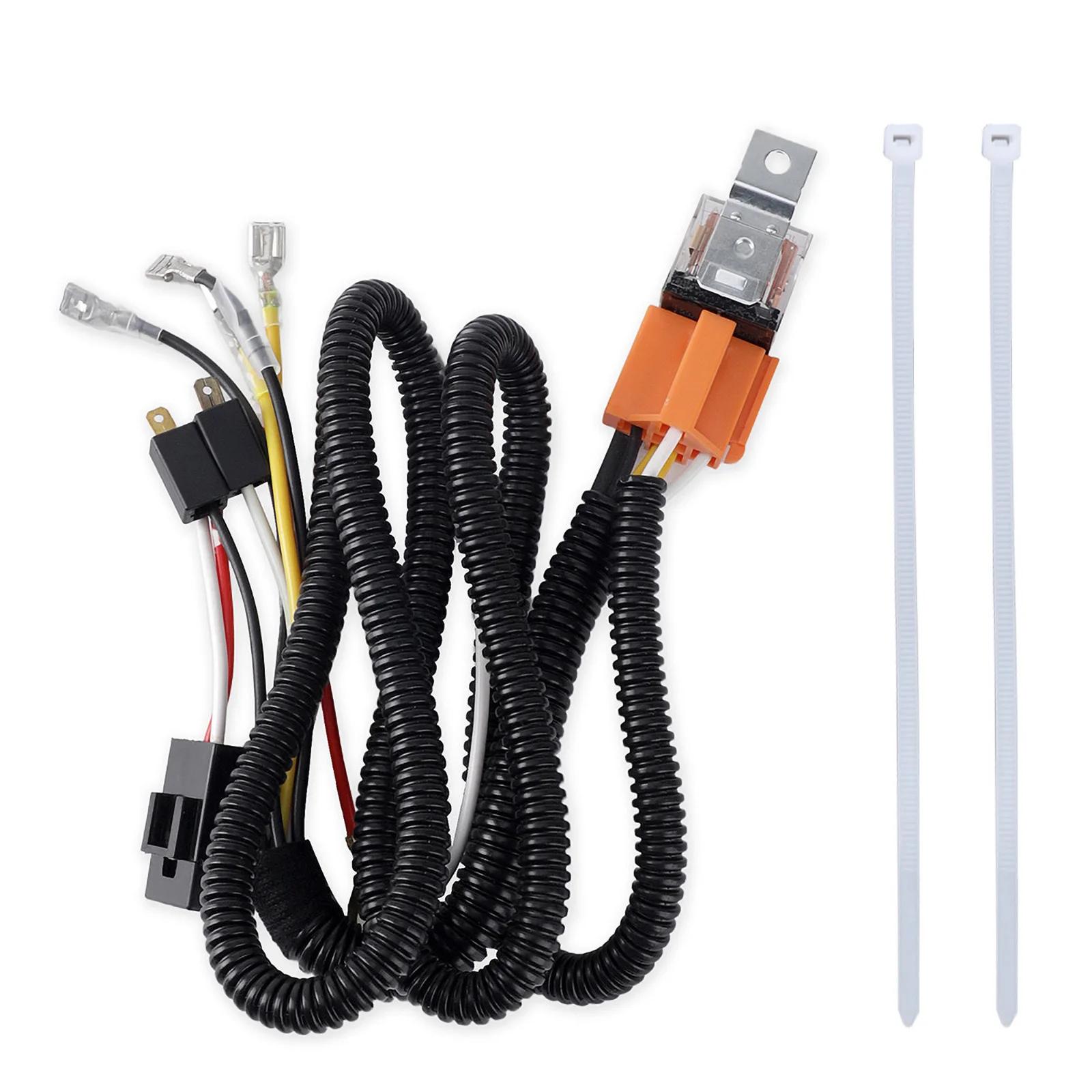 

Universal 12V Horn Cable Relay For Motorcycle Horn Wire Wiring Harness Kit Grille Mount Blast Tone Horns Car Truck Relay Fuse 12V