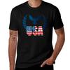 American Flag Eagle Tshirt Casual Fashion Short Sleeve Cotton Tshirt