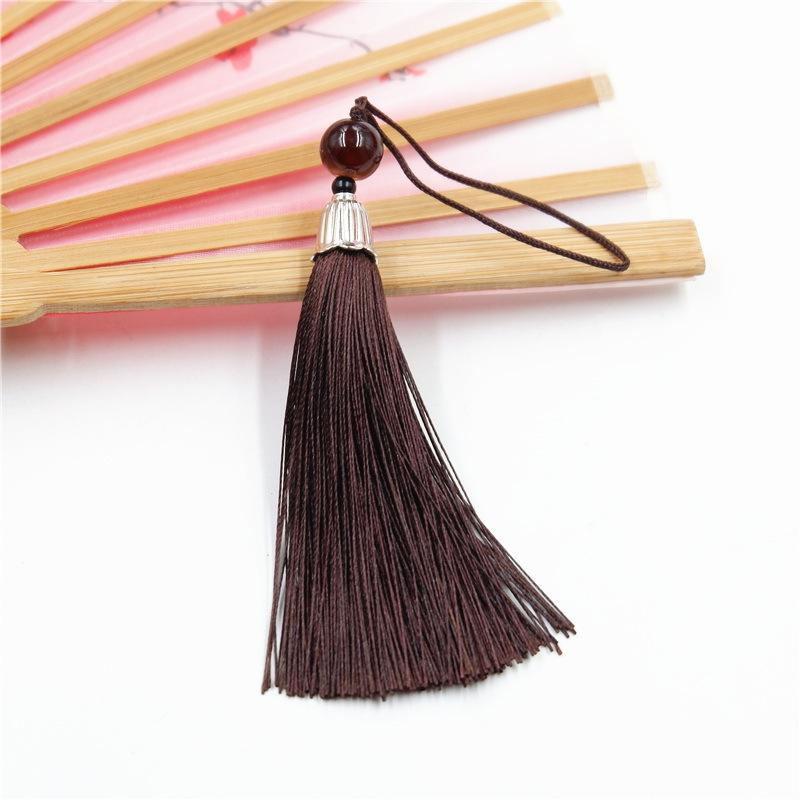 Material Antic DIY Lung cu Franjuri pentru Urechi, Mare, Pandantiv Nod Chinezesc, Articol de Păr, Accesorii Bijuterii Agățate pentru Urechi din Mătase de Gheață