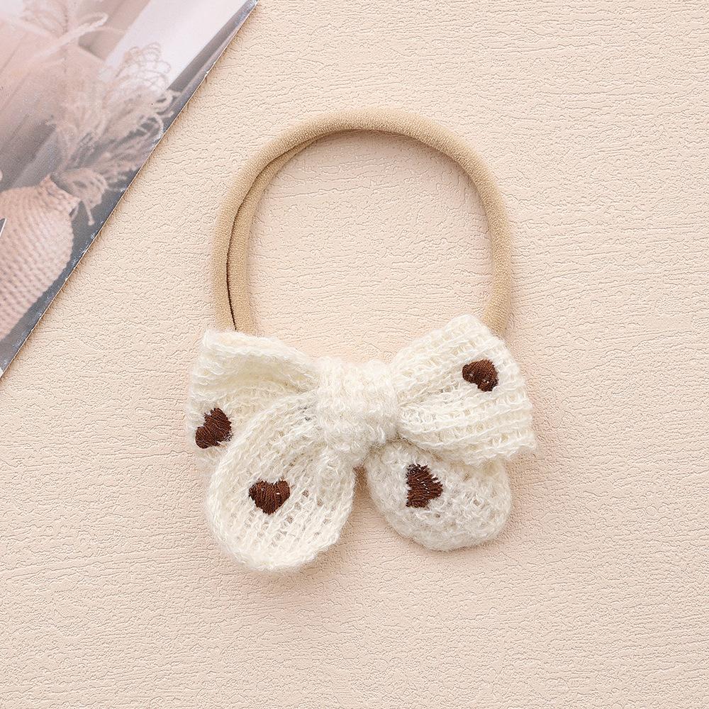 Children'S Hair Accessories Baby Cotton Bow Headband Elastic Nylon Baby Headband