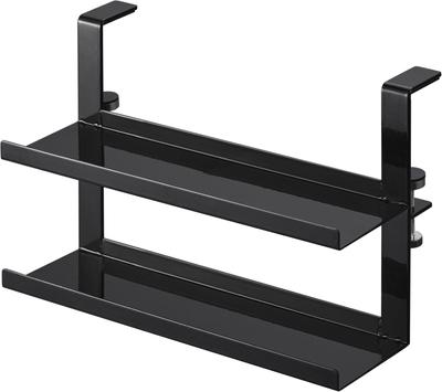 Yamazaki Jitsugyo 1794 Range Hood Horizontal Wrap Storage Black W19 X D9 X H12cm Tower Wrap Holder Just Place It On the Range Hood