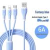 100W Multifunctional 3-in-1 Fast Charging Cable for Power Banks