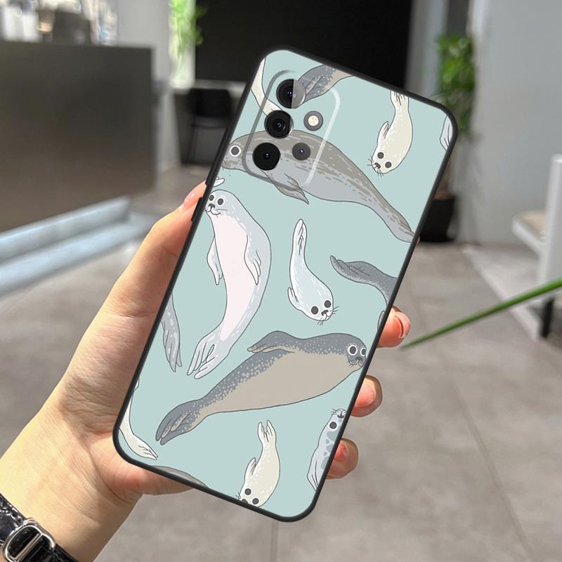 Baby Seals Case For Samsung Galaxy A56 A36 A26 A16 A06 A25 A54 A34 A14 A52 A32 A12 A13 A33 A53 A15 A35 A55