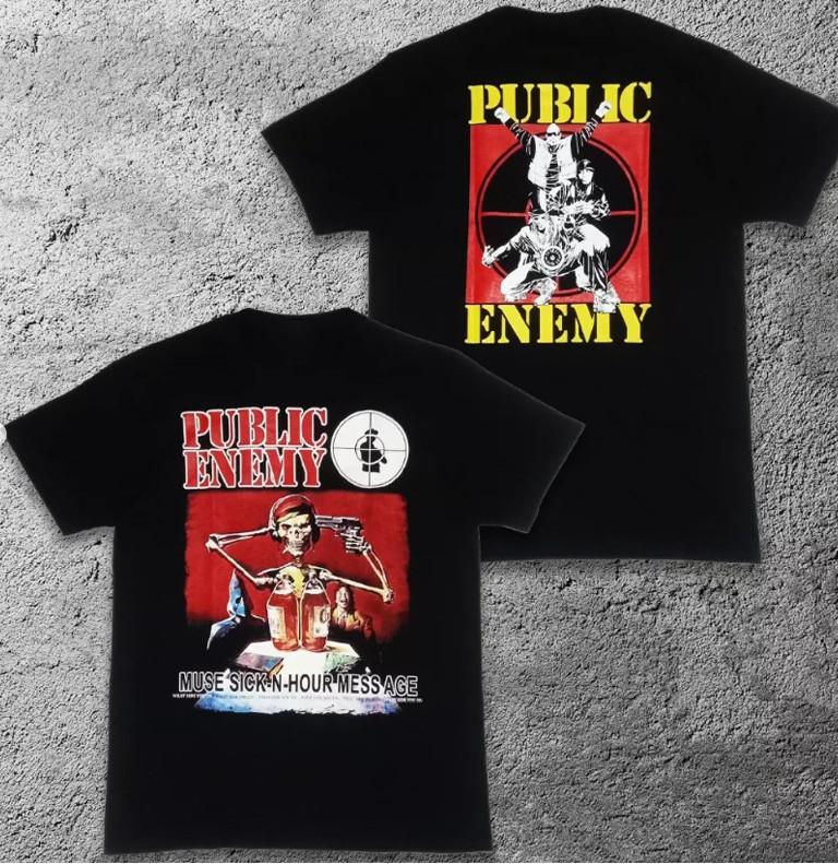 public enemy muse sick-n-hour mess age T-shirt Cotton Unisex Tee S-4XL BO849 Unisex T-Shirt XXXXL
