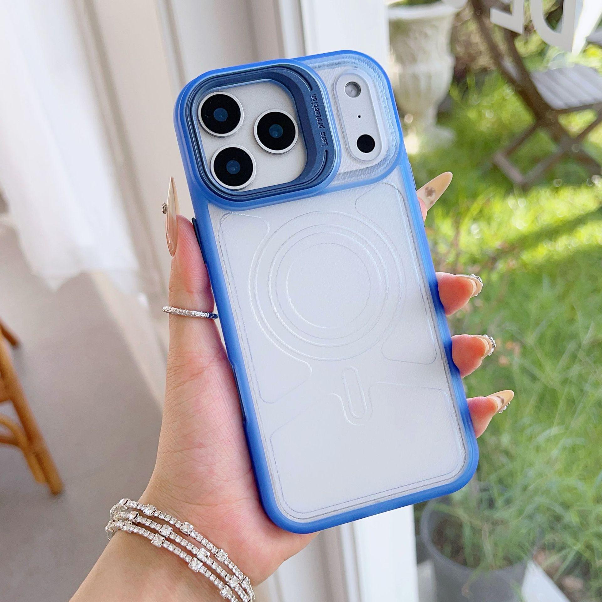 

Ultra-Thin Frosted Magnetic Case for iPhone 17 Pro Max/16: Transparent, Full Coverage, Drop Protection iPhone 12