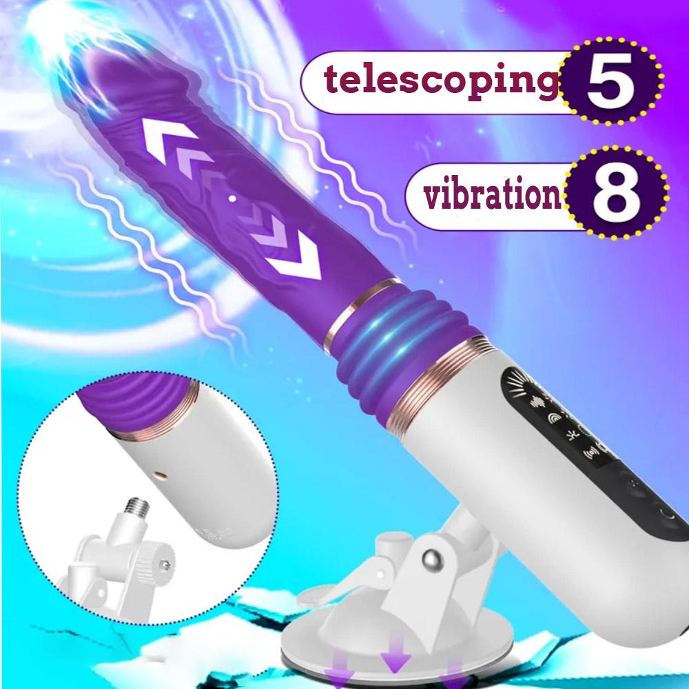 Automatic Thrusting Dildo for Women Remote Control Realistic Telescopic Vibrator with Suction Cup Sex Toys Adult Sex Machine
