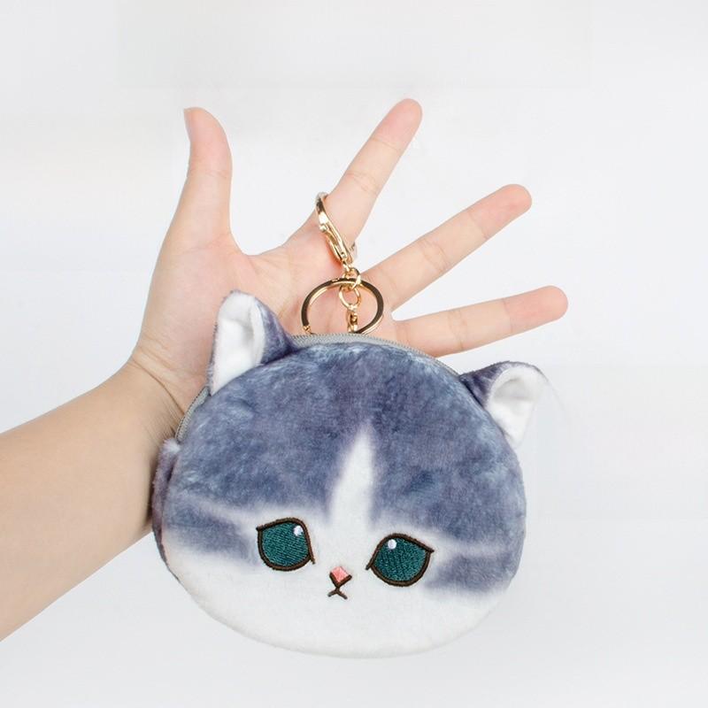 Cartoon Mofusand Shark Cat Headphone Bag Wallet Animal Pendantwith Pp Cotton