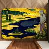 Anime M-Mushishi Floor Mat Soft Flannel Floor Mat  Suitable for Entryways, Living Rooms, Bedrooms, and Bathrooms