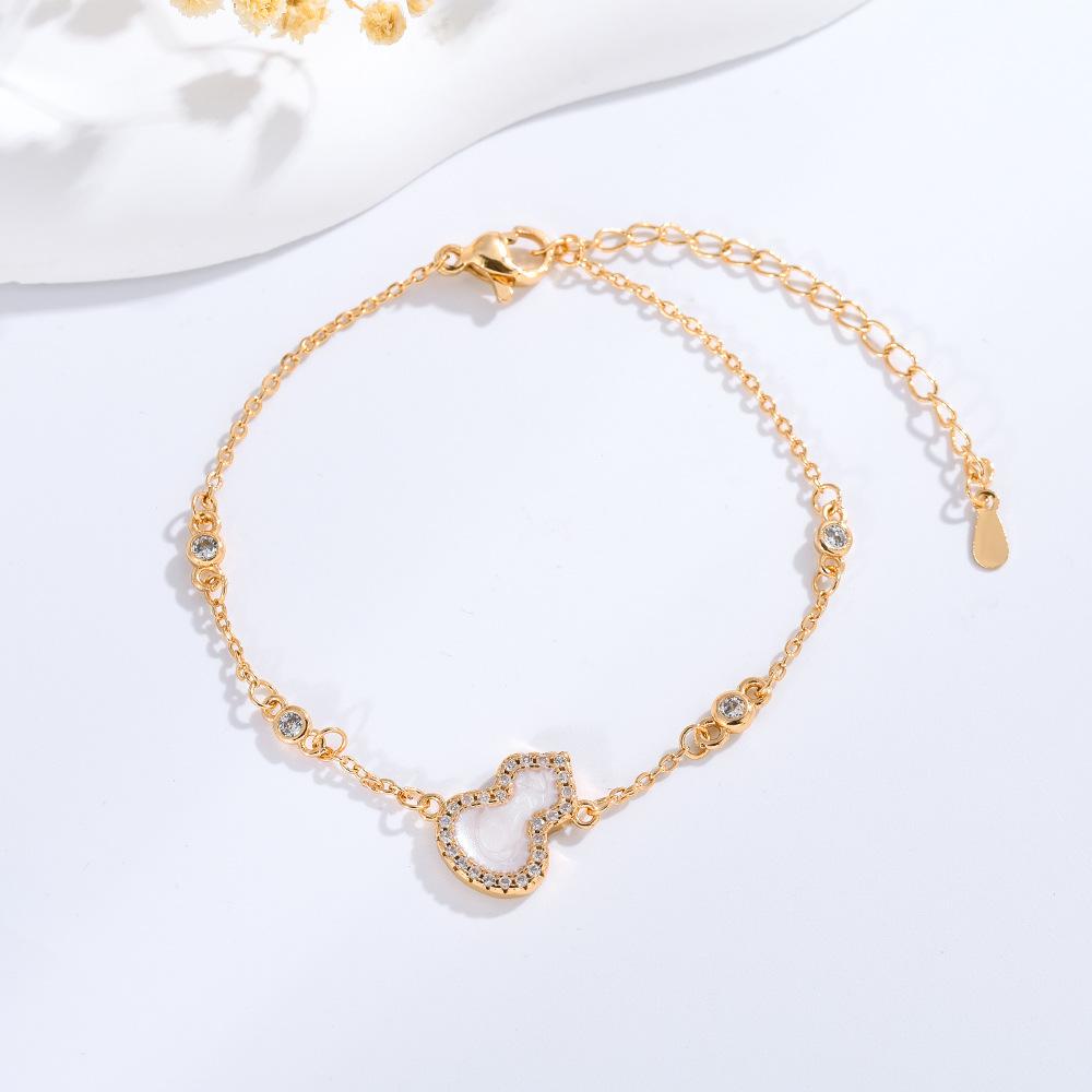 Seiko micro-rimmed diamond Fulu gourd bracelet versatile light luxury bracelet hand jewelry delivery