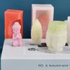 Candle Making Cylinder Candle Molds Silicone DIY 3D Aromatherapy Candle Handmade Gift Soap Clay Crafts Decorations Mold
