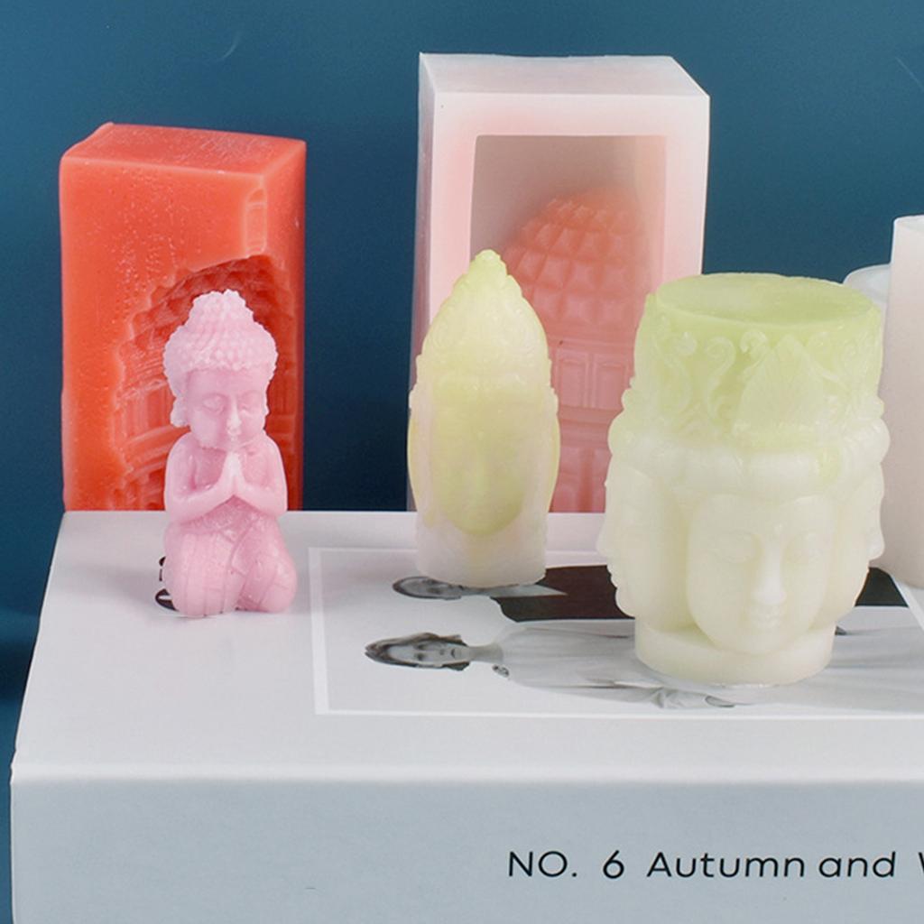 Candle Making Cylinder Candle Molds Silicone DIY 3D Aromatherapy Candle Handmade Gift Soap Clay Crafts Decorations Mold