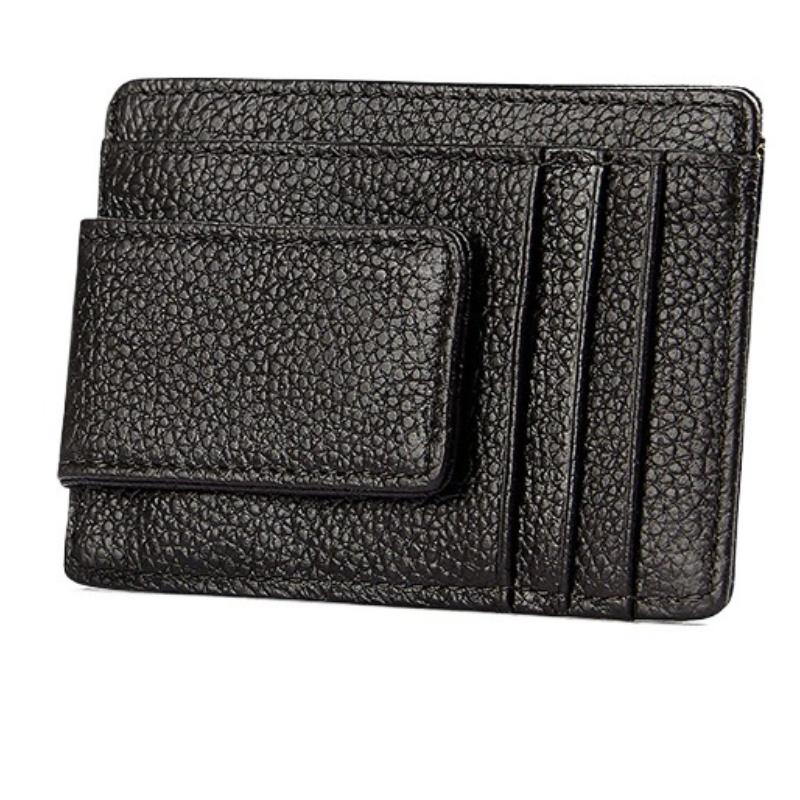 Money Clip, Front Pocket Wallet, Leather RFID Blocking Strong Magnet Thin Wallet