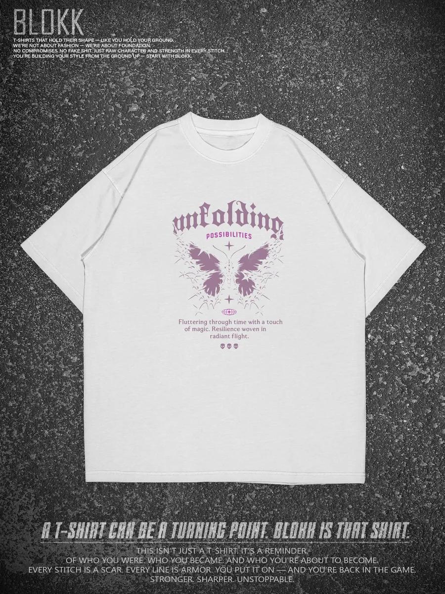 Summer T-shirt with kitty print 2XL