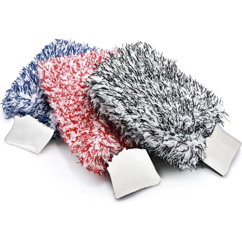 Car Cleaning Gloves Soft Microfiber Wash High Density Scratch Free Gloves Car Wash Car Accessories Accesorios Para Vehículos