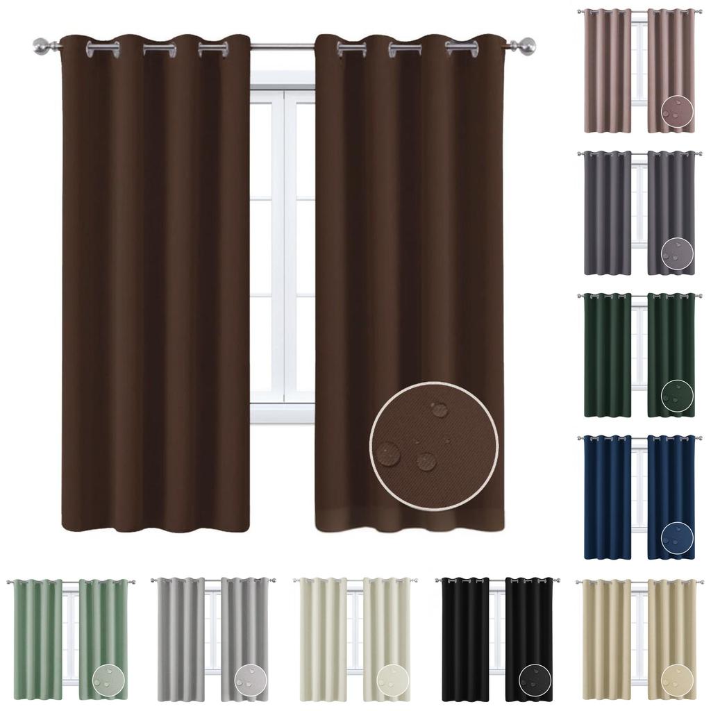 Waterproof Solid Color Sunproof Curtain For Sunroom And Commercial Applications