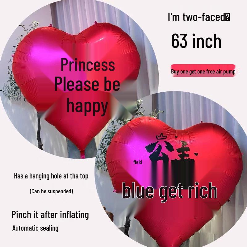 

Очень большой воздушный шар в форме сердца для Фестиваля Богини и Дня женщин, дня рождения принцессы