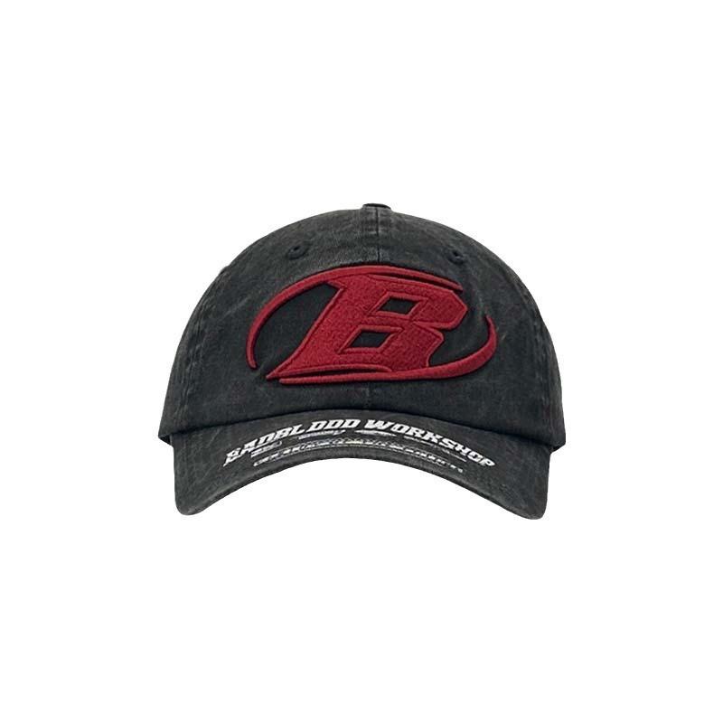 Personalized Large-standard Heavy Industry Embroidered Duck Tongue Baseball Cap Retro Washing To Make Face Look Small