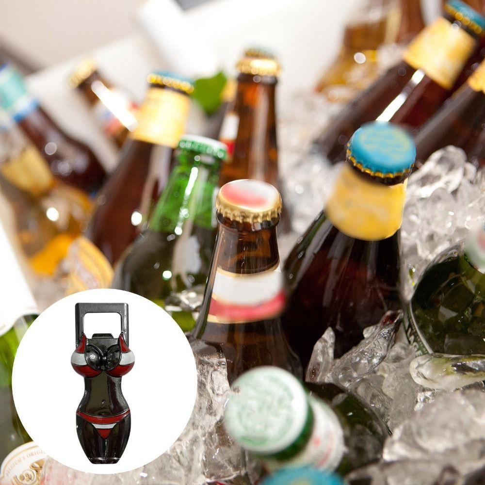 

2Pcs/Set Portable Beer Bottle Opener Bikini Sexy Design Handheld Opener Pub Set