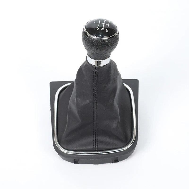 5 6 Speed Car Gear Stick Shift Knob Boot for VW Golf Rabbit Jetta MK5 MK6 2004 2005 2006 2007 2008 2009-2013 2014 Accessories