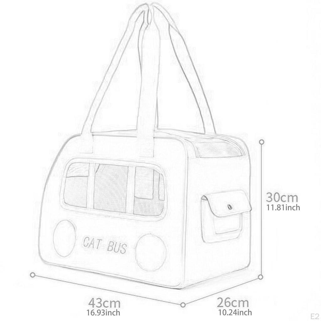 Cat Carrier -bag Kitten Travel Bag House Handbag for Outside Little Dog Fishing