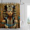 Heimdekoration Duschvorhänge Für Badezimmer Wasserdichtes Vorhangmaterial Moderner Nordischer Stil Wohnzimmer Ägypten Pharao Retro