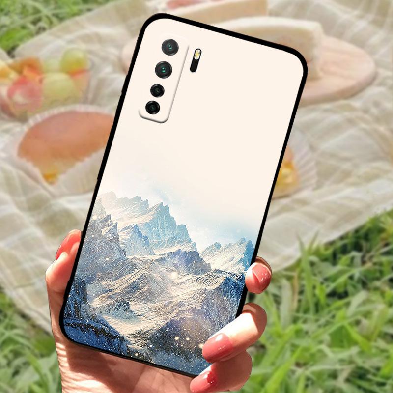 For Huawei Nova 7 SE Case P40 Lite 5G Back Cover Beautiful Fashion Phone Bumper Russia Version For Huawei Honor 30S Fundas Coque