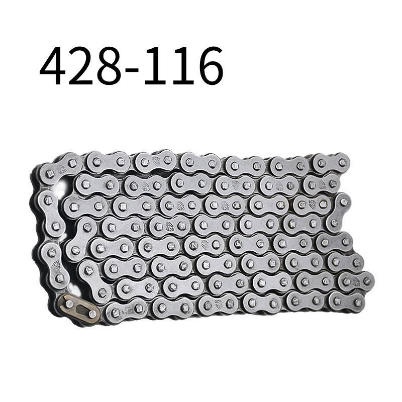 Heavy Duty Motorcycle Drive Chain Hardened Steel High Strength Wear Resistant For Off Road Riding Motorcycle Replacement