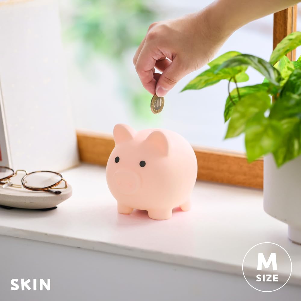 Bruchsicheres Sparschwein für 500 Yen Sparschwein perfekt für Zuhause 500 Yen 100 Yen Münzbox Niedlich, Münzen. [Süße Dekoration] Münzen, Münzen, (Haut, mittel)