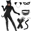 Halloween Sexy Catwoman Cosplay Set: Cat Ears & Tail Accessories