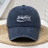 Jesus Christ White Letter Print Old Washed Baseball Cap Unisex Dad Hat Outdoor Sun Hat