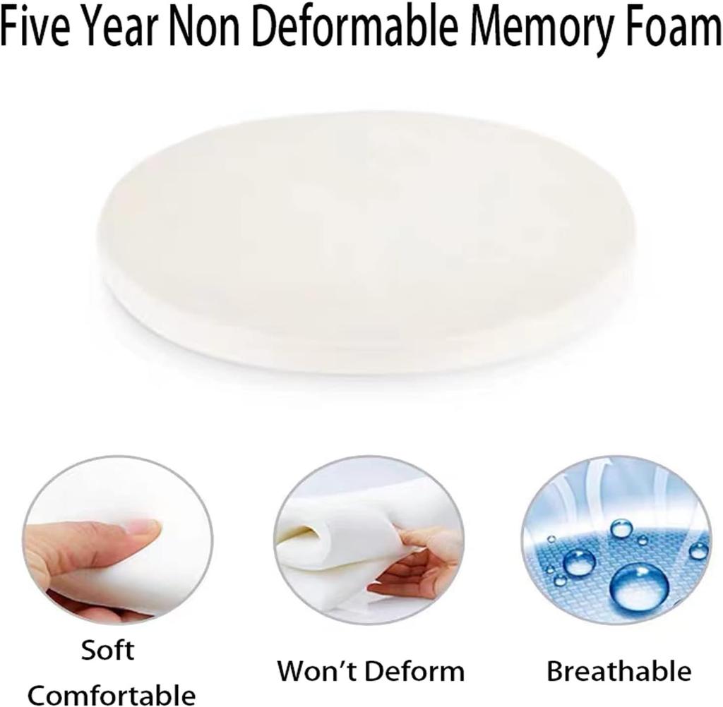Memory Foam Seat Cushion Anti-Slip Soft Solid Round Floor Seat Futon Office Chair Pad Bar Seat Stool Cushions 30/35/40cm